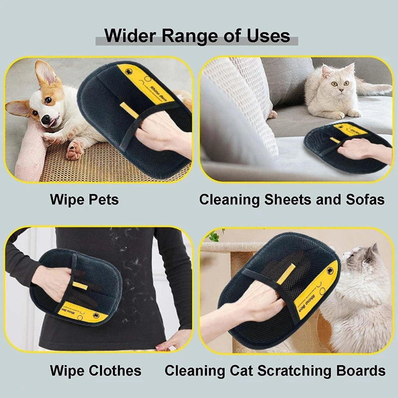 Electrostatic Pet Hair Remover Gloves
